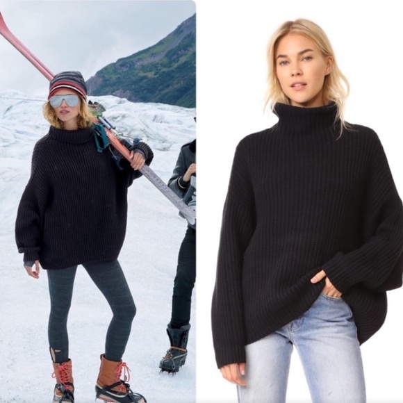 RARE Free People Swim Too Deep Pullover Chunky Knit Oversized Sweater - Picture 4 of 7